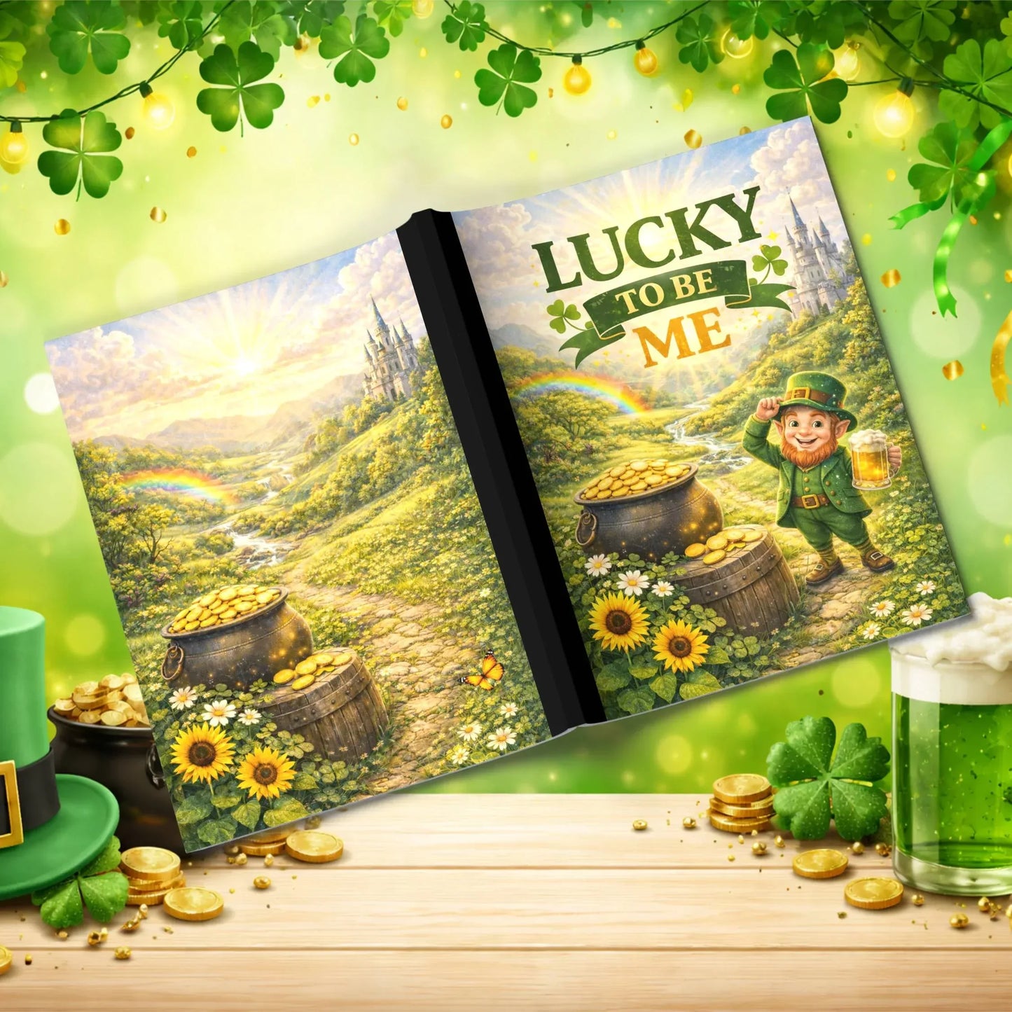 Shop our premium lucky to be me st patricks day journal from MySisterIsASurvivor.