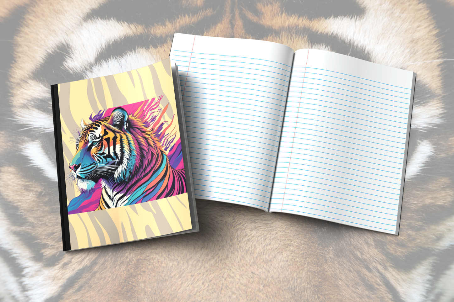 Majestic Mindfulness Tiger Edition: Tiger-Themed Composition Notebook