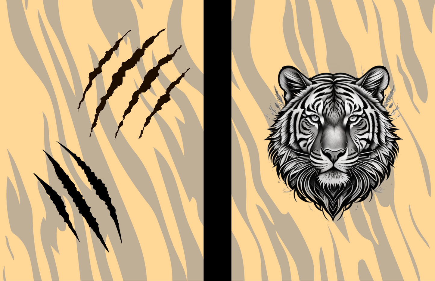 Majestic Roar: Tiger-Themed Composition Notebook