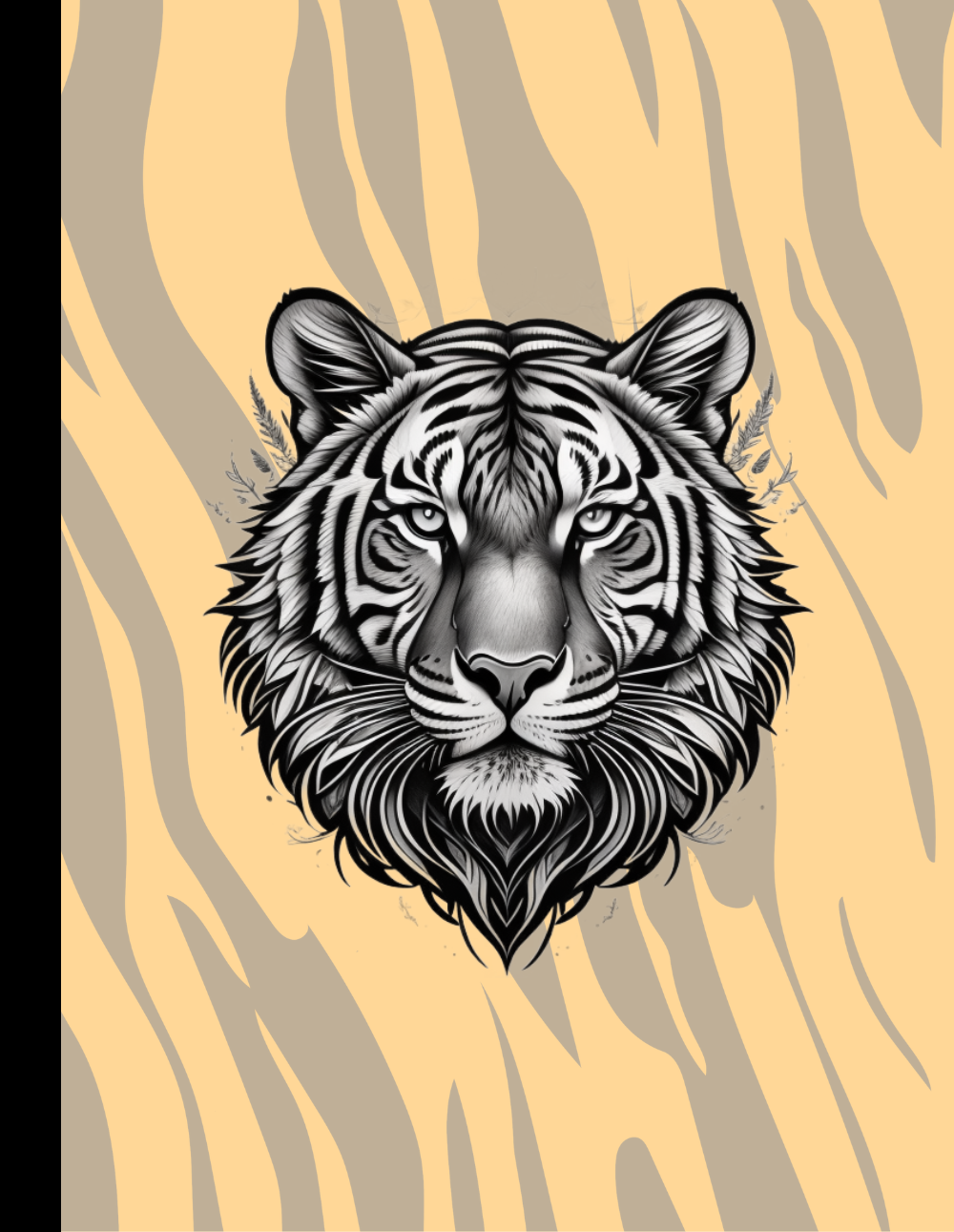 Majestic Roar: Tiger-Themed Composition Notebook