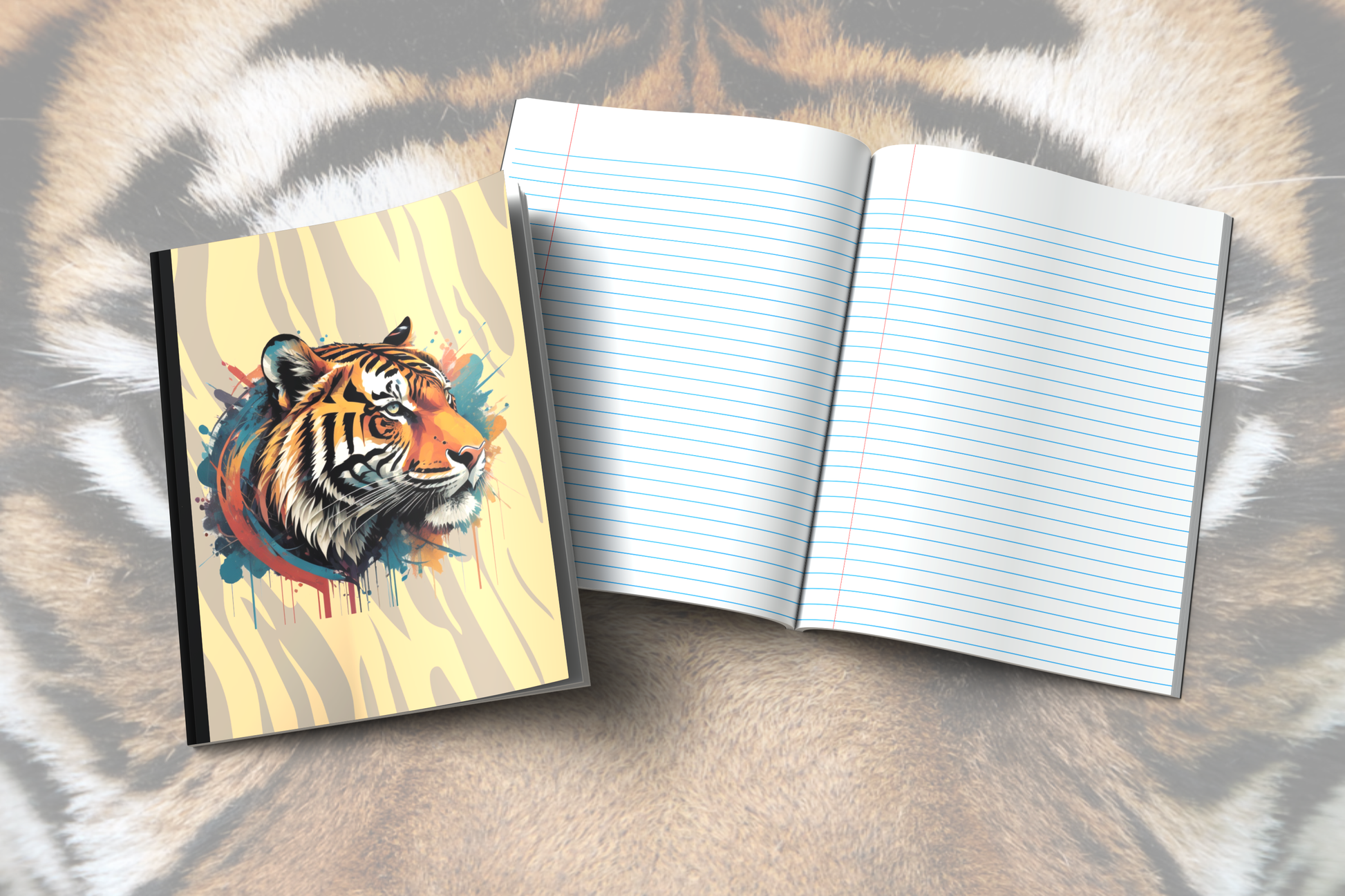 Mental Health Maneuver Tiger Unleashed: Tiger-Themed Composition Notebook