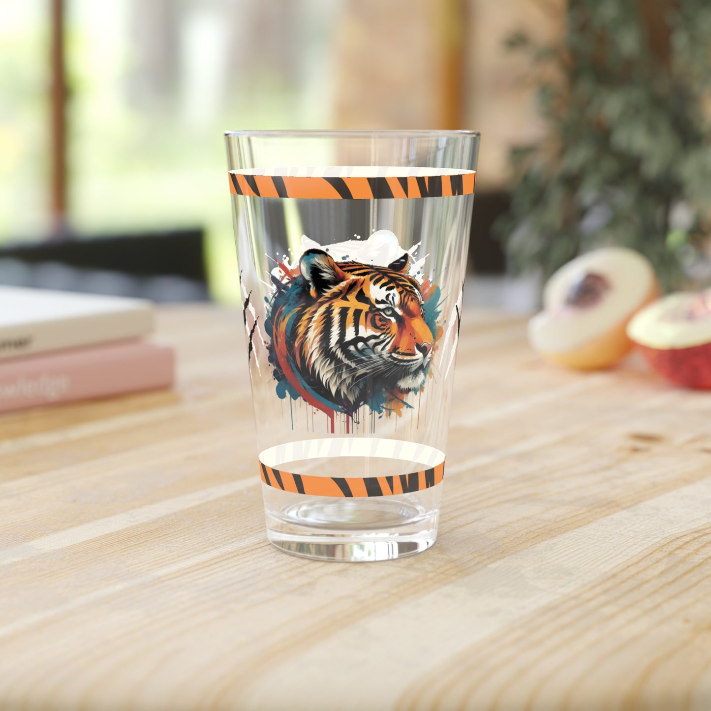 Mental Health Maneuver Tiger Unleashed 16oz Tiger Pint Glass - Inspiring Strength, Courage, and Empowerment