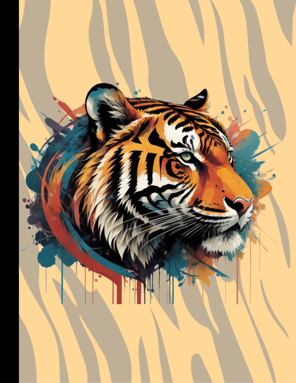 Mental Health Maneuver Tiger Unleashed: Tiger-Themed Composition Notebook