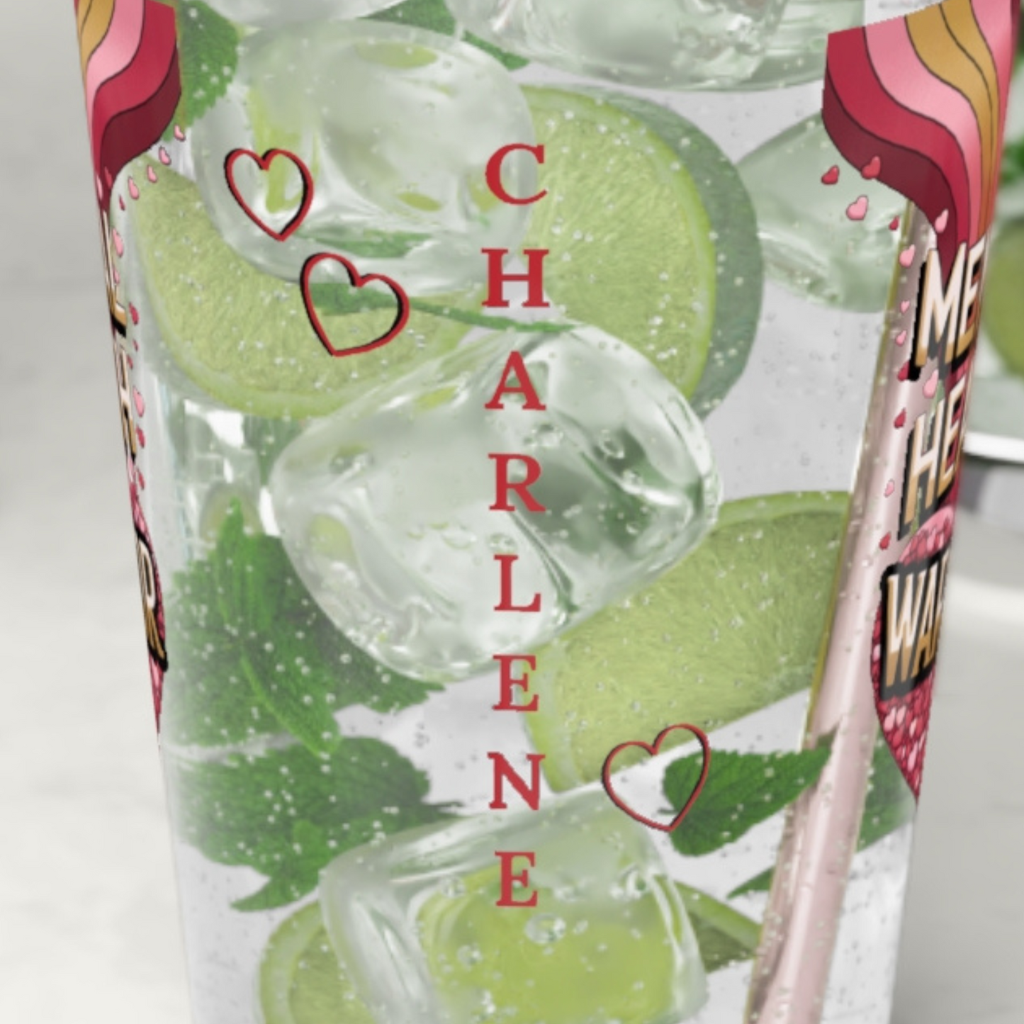 Mental Health Warrior: Personalized Valentine's Day Affirmation Pint Glass – Valentine's Day Self-Care Gift, Mindful Positivity Drinkware