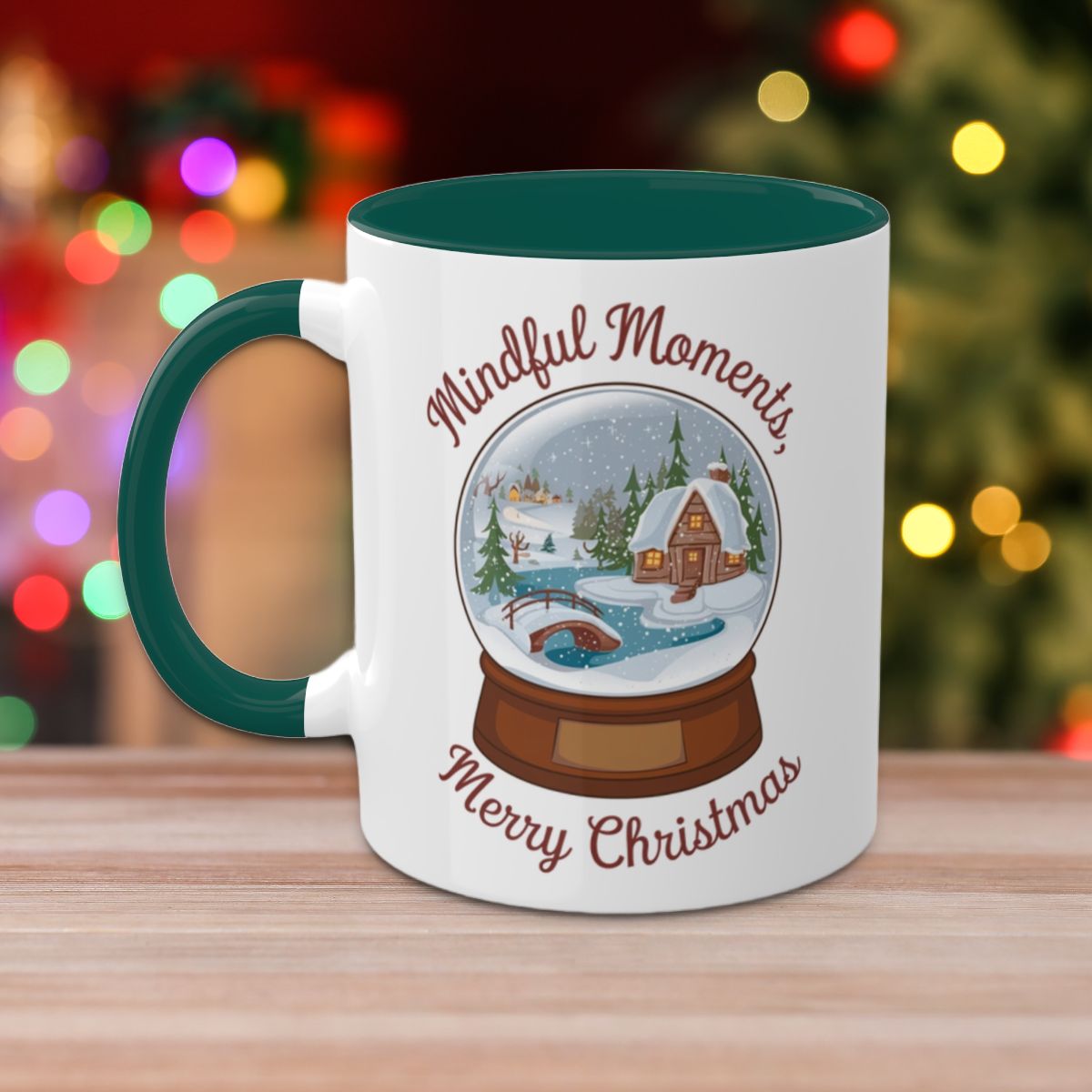 Mindful Moments, Merry Christmas - Colorful Christmas Mugs, 11oz