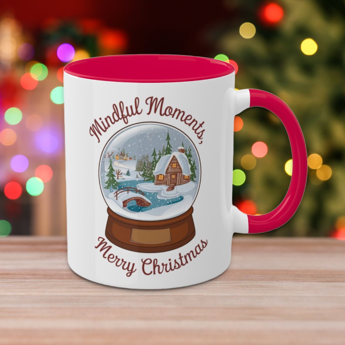 Mindful Moments, Merry Christmas - Colorful Christmas Mugs, 11oz