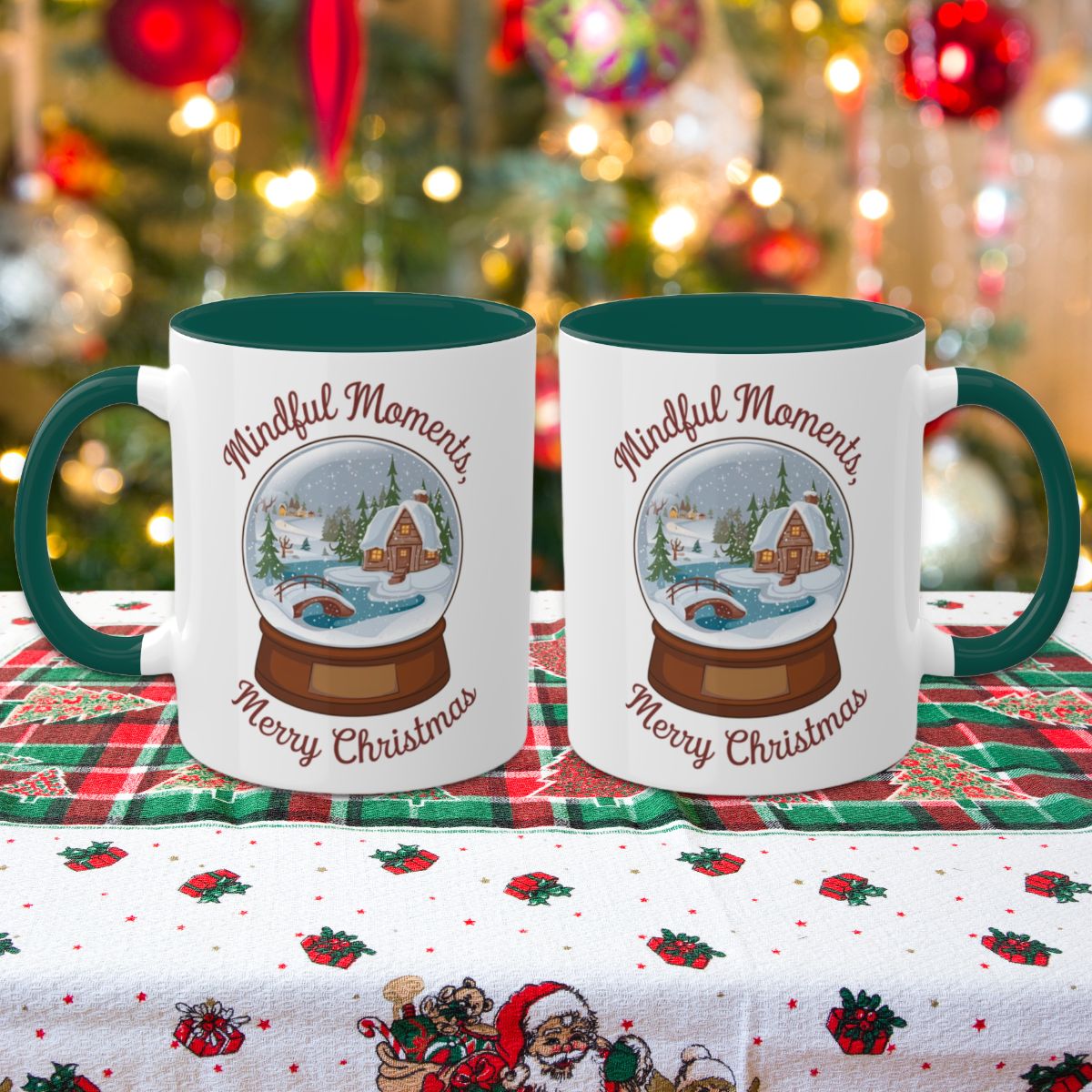 Mindful Moments, Merry Christmas - Colorful Christmas Mugs, 11oz