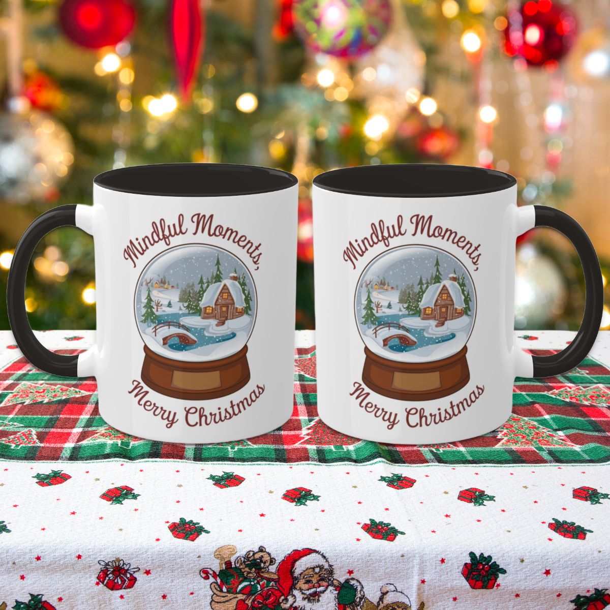 Mindful Moments, Merry Christmas - Colorful Christmas Mugs, 11oz