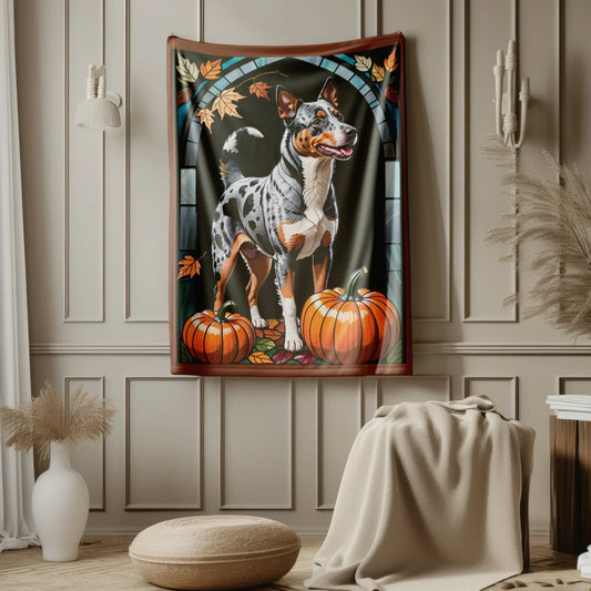 Shop our australian cattle dog velveteen plush blanket 1 featuring the 50" × 60" style option from MySisterIsASurvivor.