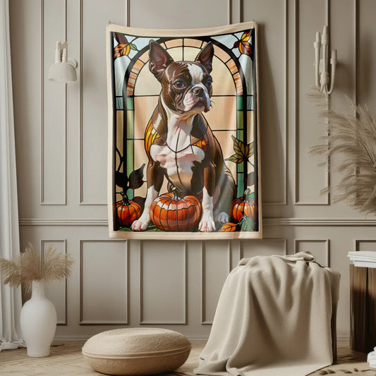 Shop our boston terrier dog velveteen plush blanket 2 featuring the 50" × 60" style option from MySisterIsASurvivor.
