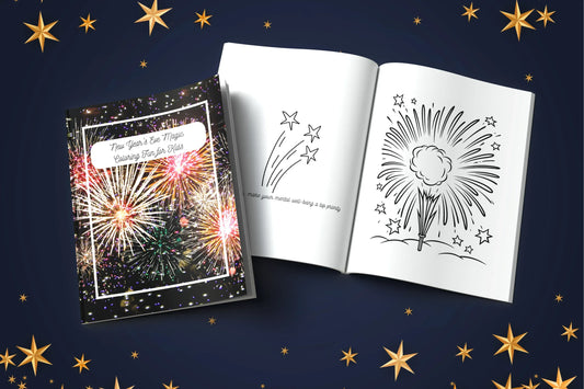 Shop our premium new years eve magic coloring fun for kids book from MySisterIsASurvivor.