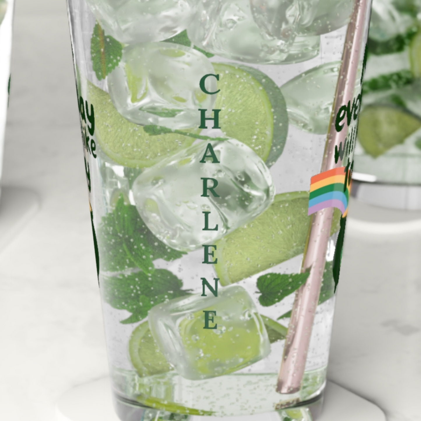 Not Everyday Will Feel Like Today: Personalized St. Patrick's Day Pint Glass - Customizable Name for Happiness and Positivity