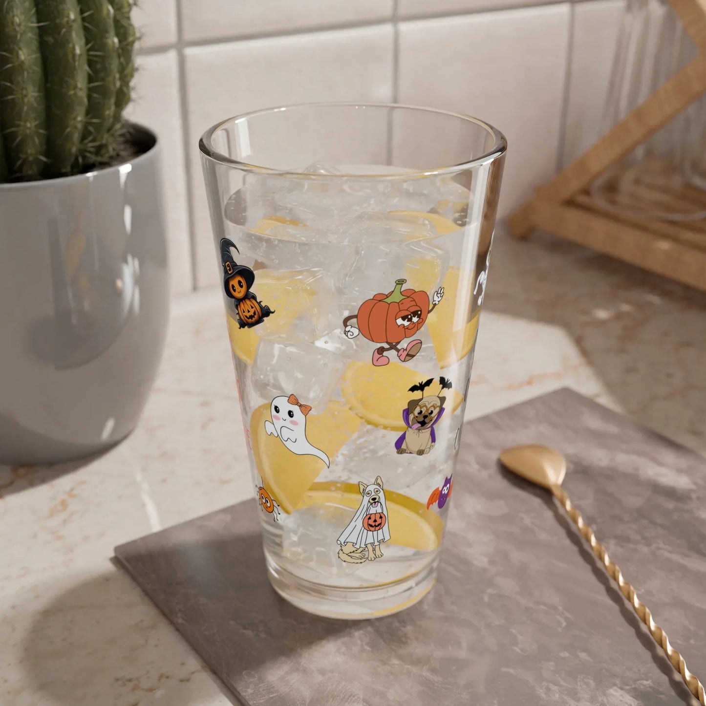 Shop our premium one day at a time one hour at a time one minute at a time positive halloween affirmation shaker mixing pint glass 16oz from MySisterIsASurvivor.