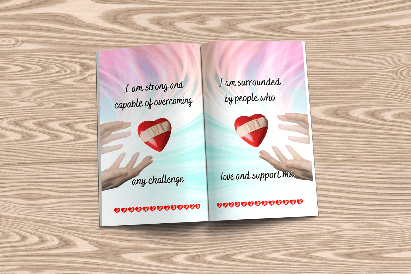 Affirmation Book - Power to Heal: 5 x 8 in. Paperback, 52 pages - 50 Inspiring Affirmations