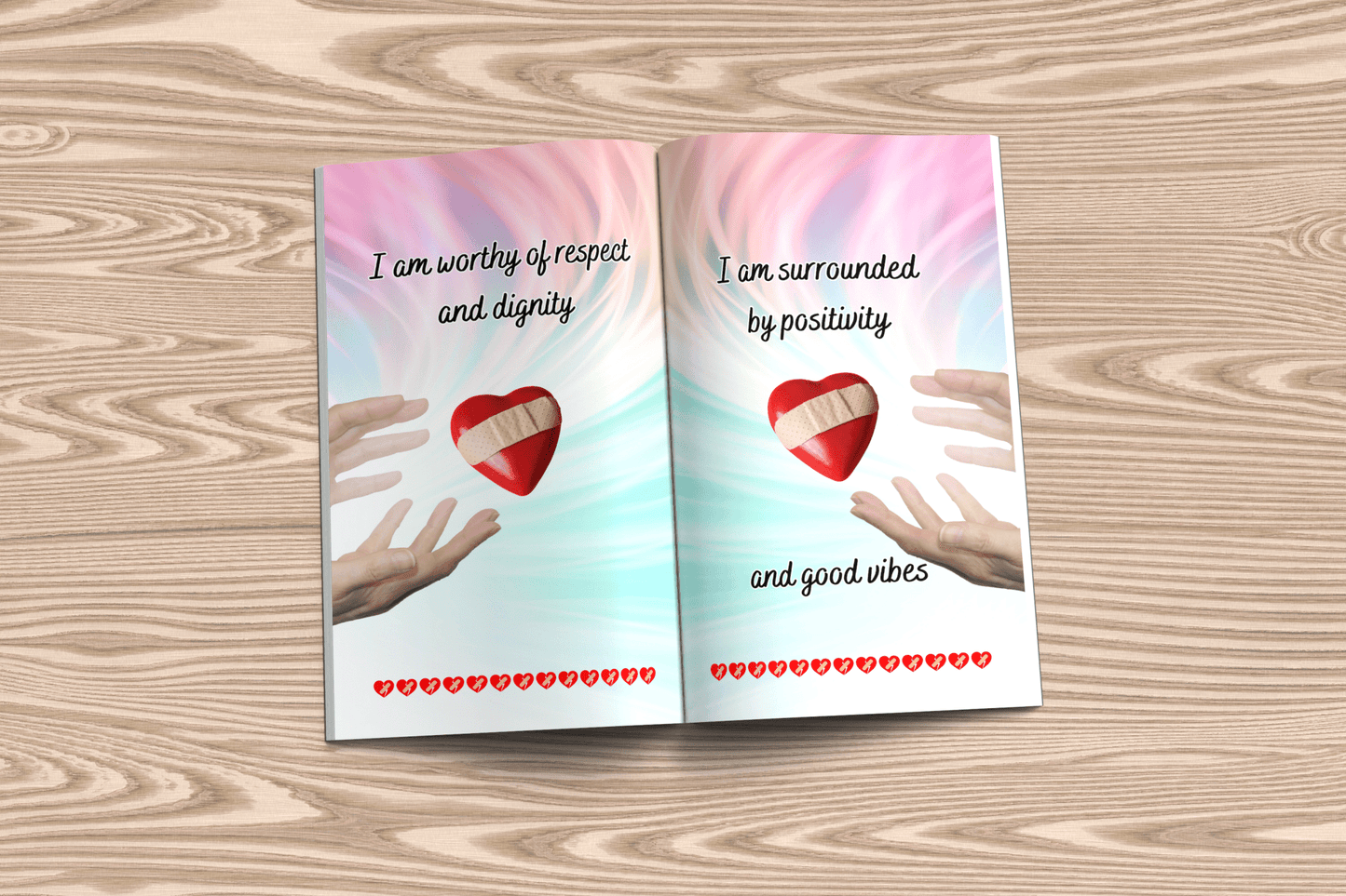 Affirmation Book - Power to Heal: 5 x 8 in. Paperback, 52 pages - 50 Inspiring Affirmations