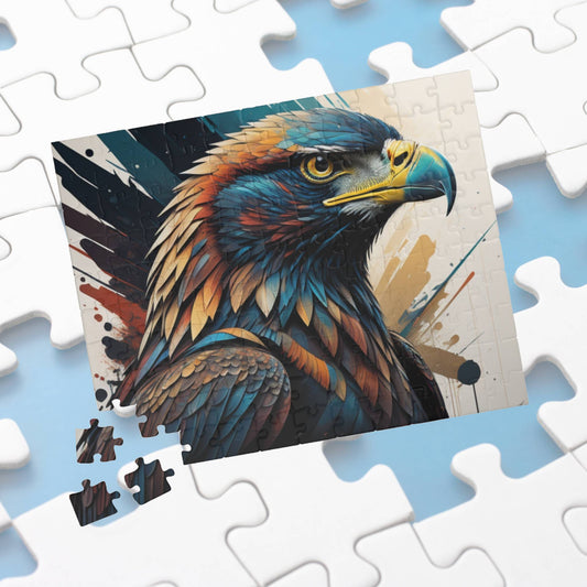 Raptor Resilience: Majestic Eagle Puzzle - Symbol of Strength, Freedom, and Resilience