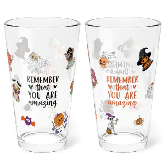 Shop our premium remember that you are amazing shaker mixing pint glass 16oz 1 from MySisterIsASurvivor.
