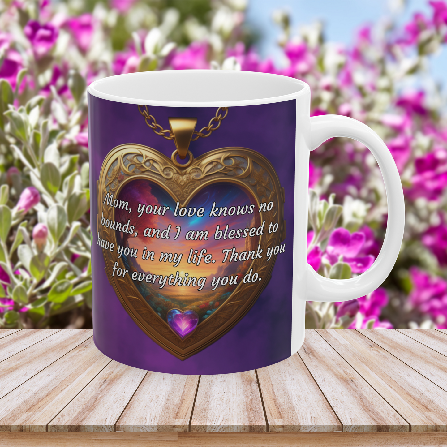 Mom, your love knows no bounds.. Mother's Day Ceramic Mug (11oz, 15oz)