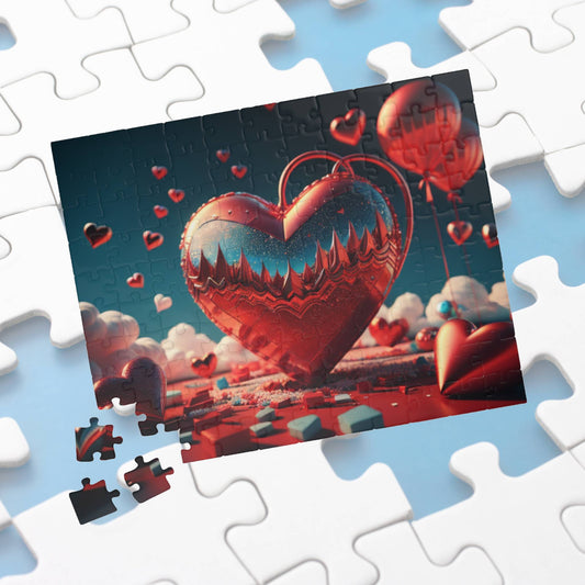 Serene Love Skies: Valentine's Day Puzzle for Self-Care, Emotional Growth, and Personal Empowerment