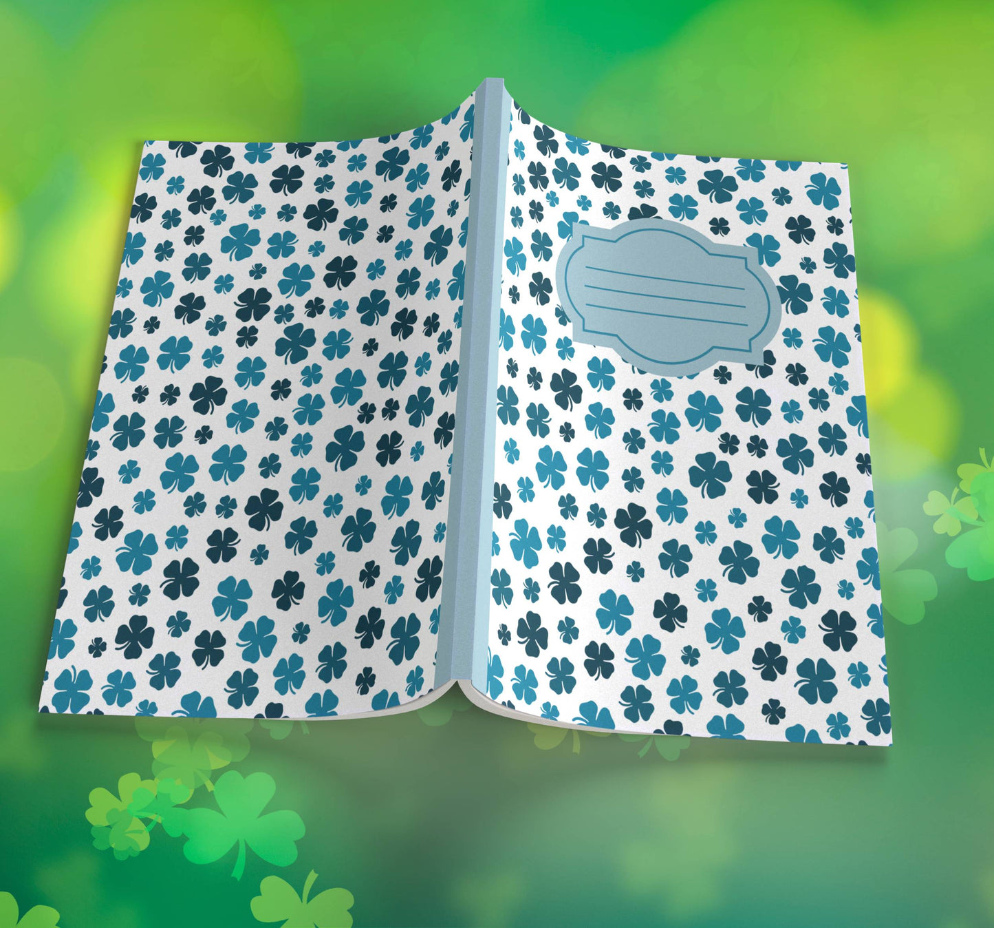 Shamrock Composition Notebook – Premium St. Patrick's Day Journal with Wide-Ruled Lines (S14)