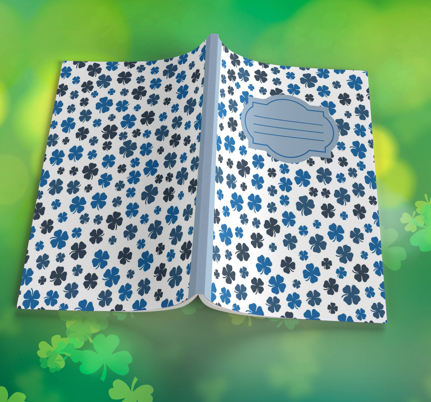 Shamrock Composition Notebook – Premium St. Patrick's Day Journal with Wide-Ruled Lines (S15)