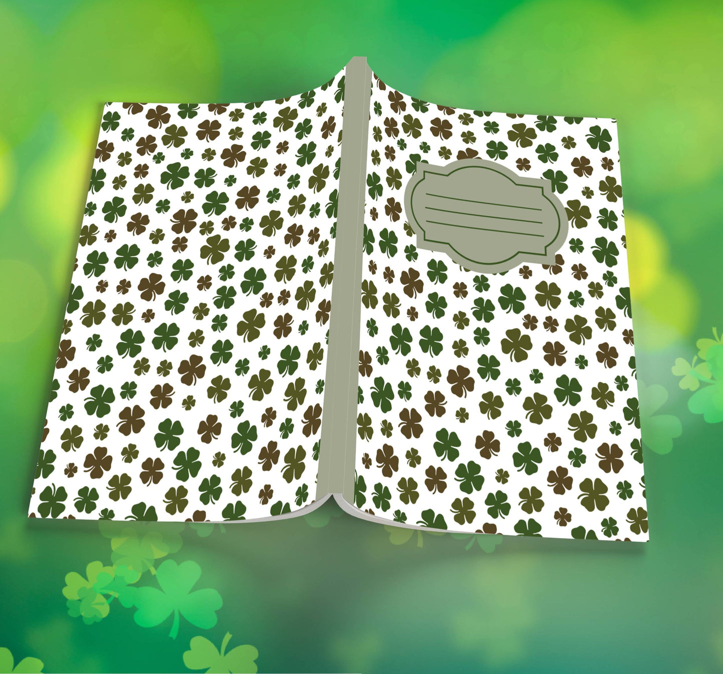 Shamrock Composition Notebook – Premium St. Patrick's Day Journal with Wide-Ruled Lines (S16)