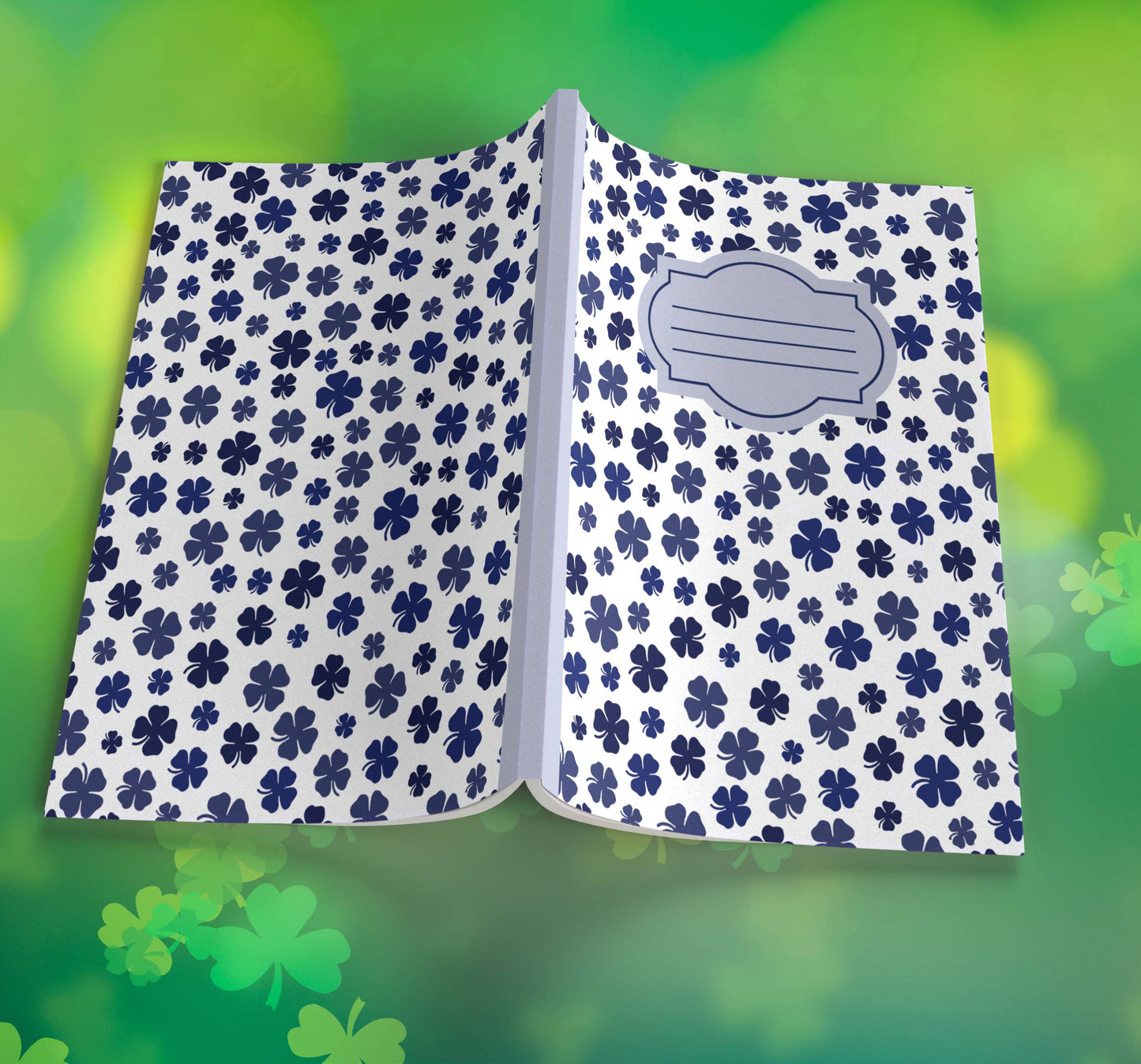 Shamrock Composition Notebook – Premium St. Patrick's Day Journal with Wide-Ruled Lines (S20)