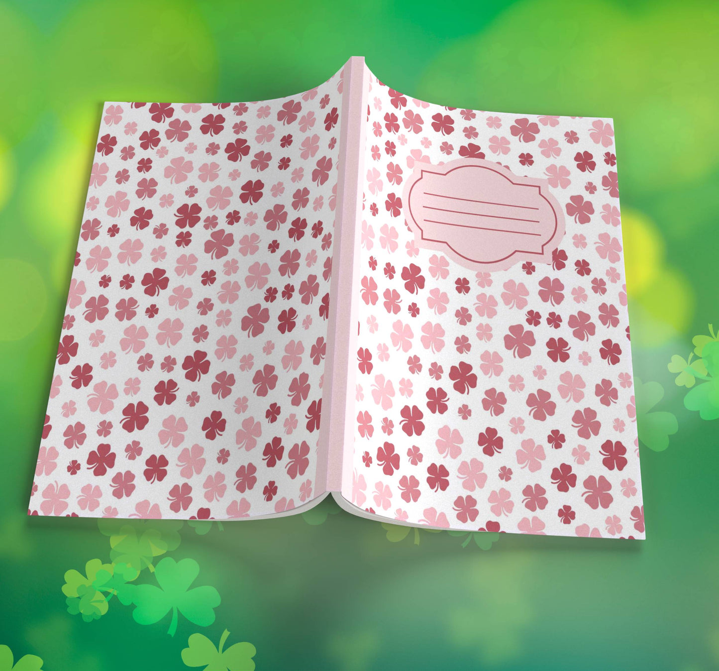 Shamrock Composition Notebook – Premium St. Patrick's Day Journal with Wide-Ruled Lines (S3)