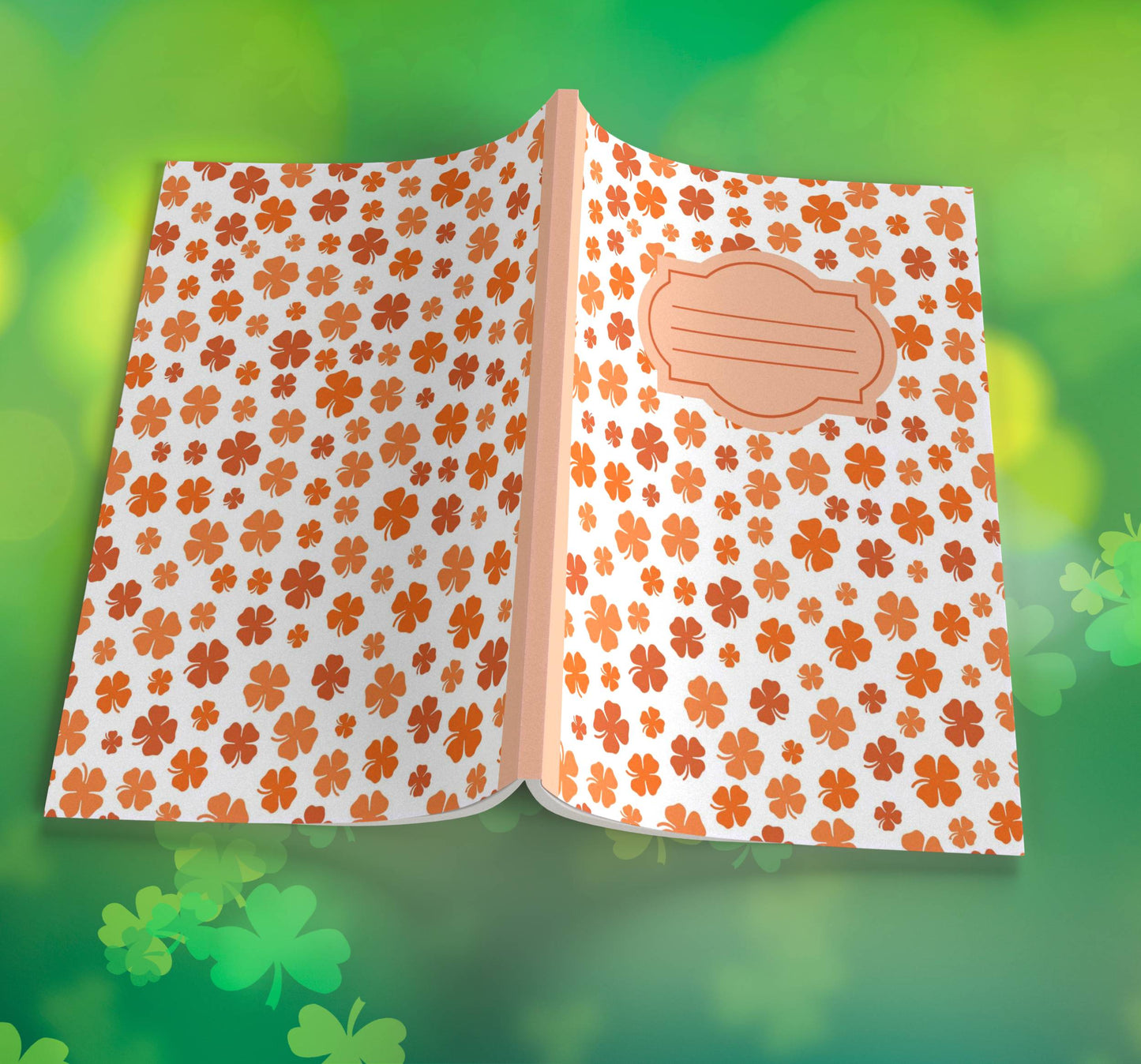 Shamrock Composition Notebook – Premium St. Patrick's Day Journal with Wide-Ruled Lines (S4)