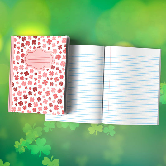 Shamrock Composition Notebook – Premium St. Patrick's Day Journal with Wide-Ruled Lines (S5)