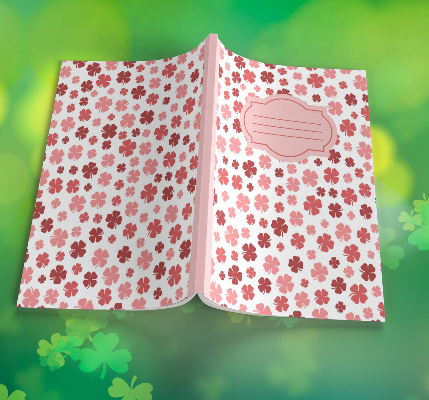 Shamrock Composition Notebook – Premium St. Patrick's Day Journal with Wide-Ruled Lines (S5)
