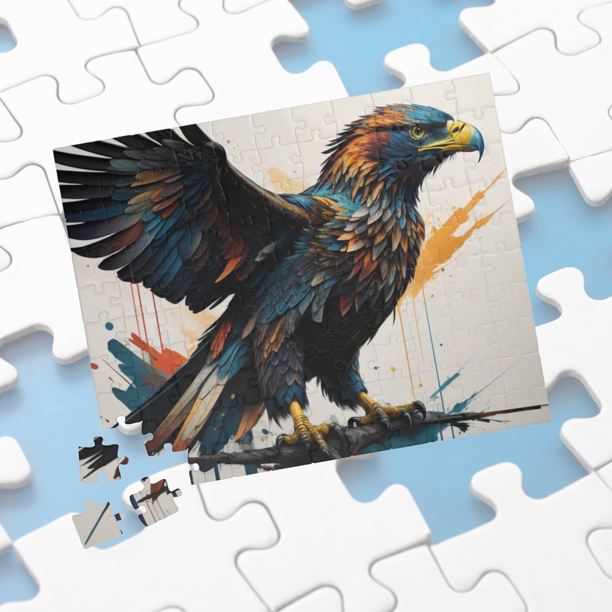 Soaring Eagle Triumph: Majestic Eagle Puzzle - Symbol of Strength, Freedom, and Resilience