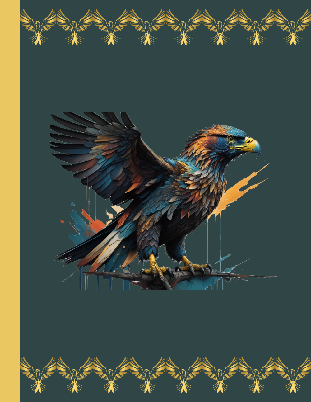 Soaring Eagle Triumph: Eagle-Themed Composition Notebook