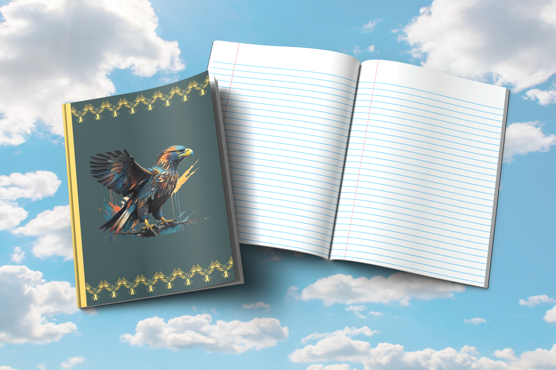 Soaring Eagle Triumph: Eagle-Themed Composition Notebook