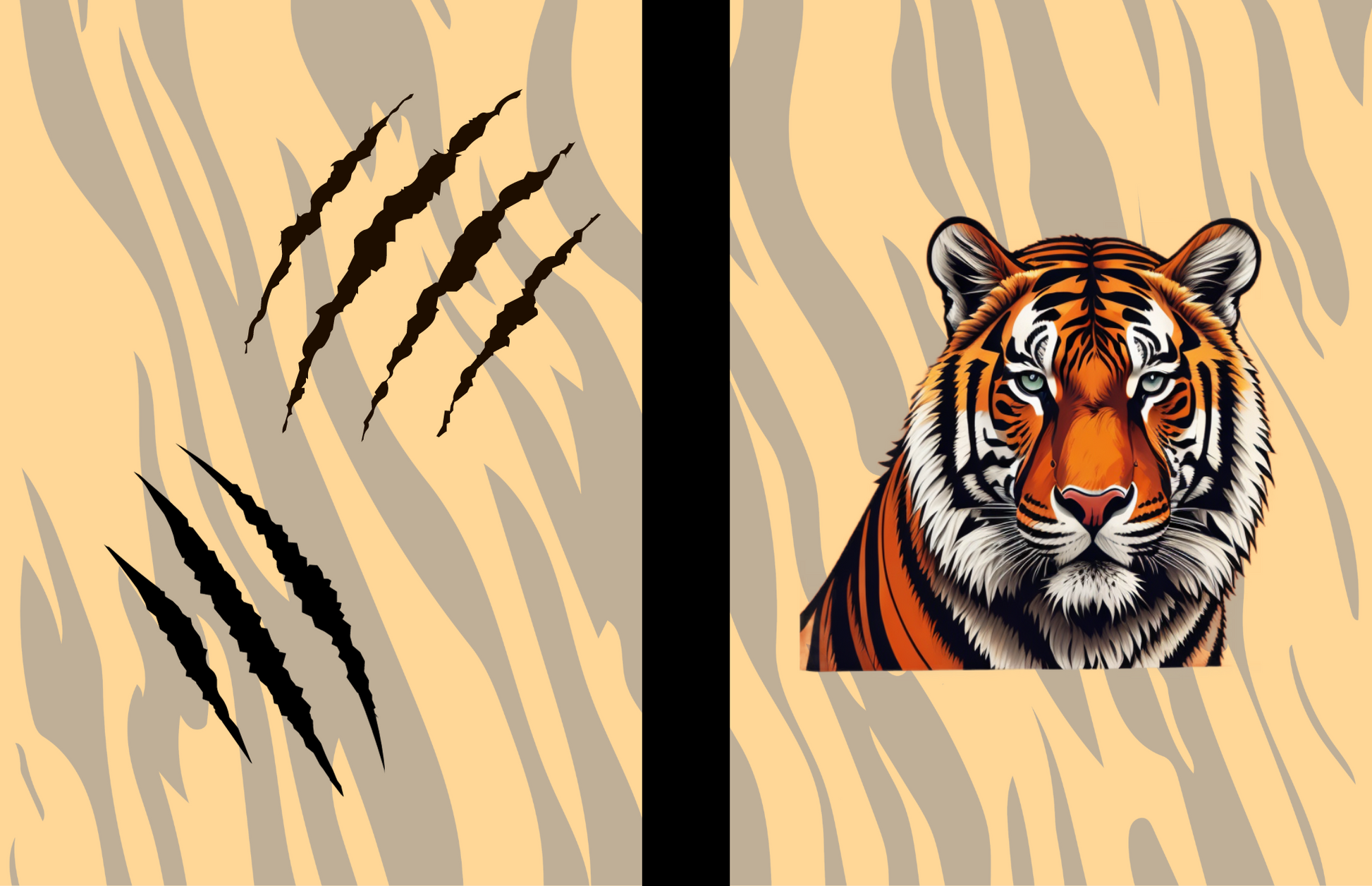 Strength Unleashed: Tiger-Themed Composition Notebook