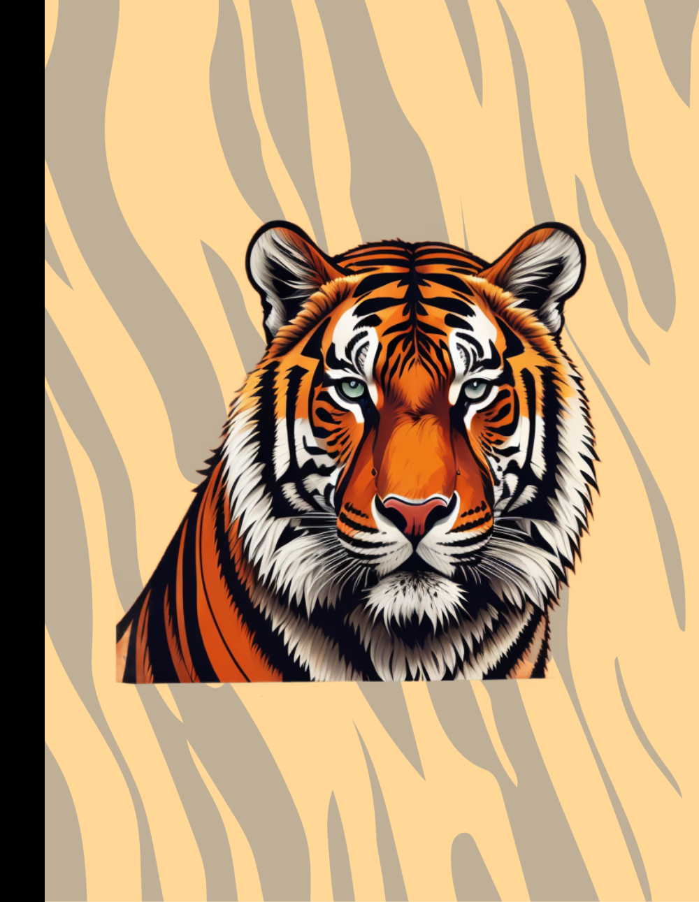 Strength Unleashed: Tiger-Themed Composition Notebook