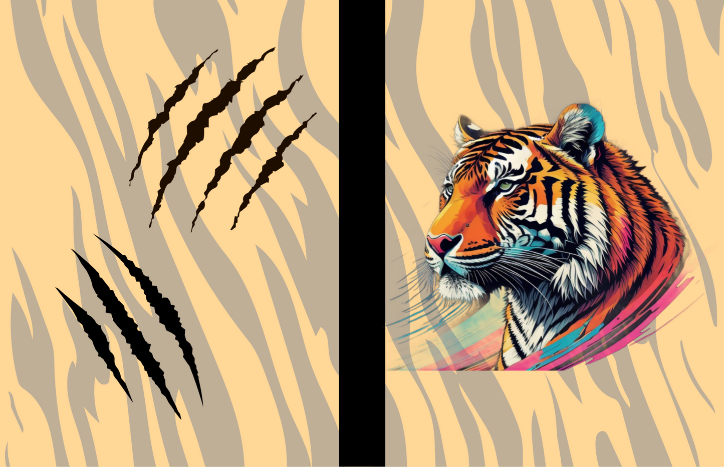 Stripes of Strength Mental Wellness Tiger: Tiger-Themed Composition Notebook