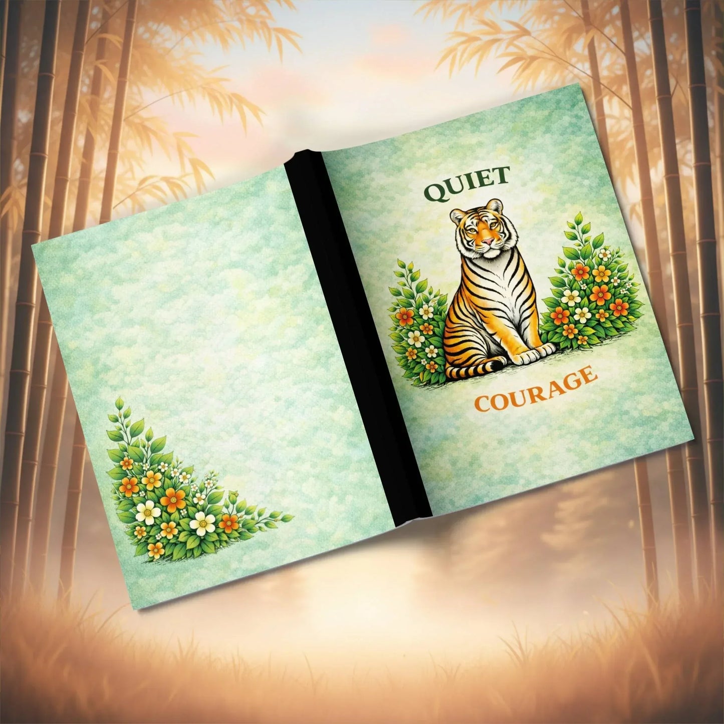Shop our premium quiet courage tiger composition notebook from MySisterIsASurvivor.