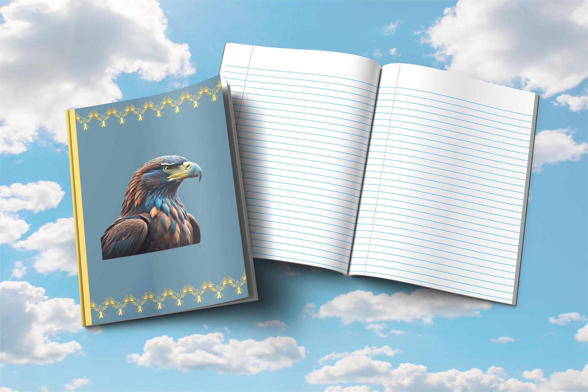 Talon Resilience: Eagle-Themed Composition Notebook