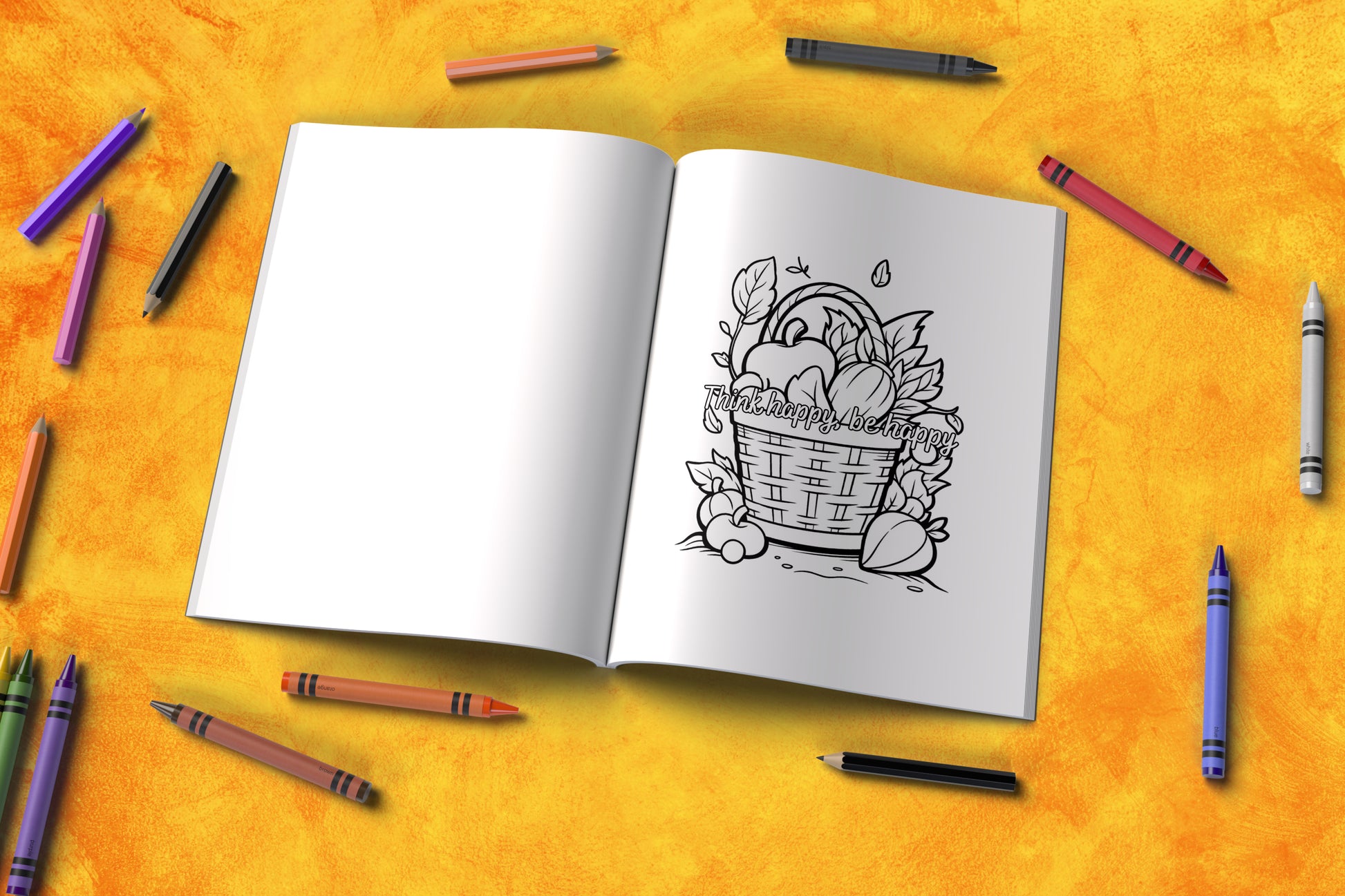 Thanksgiving affirmation coloring book with thankful hearts and peace
