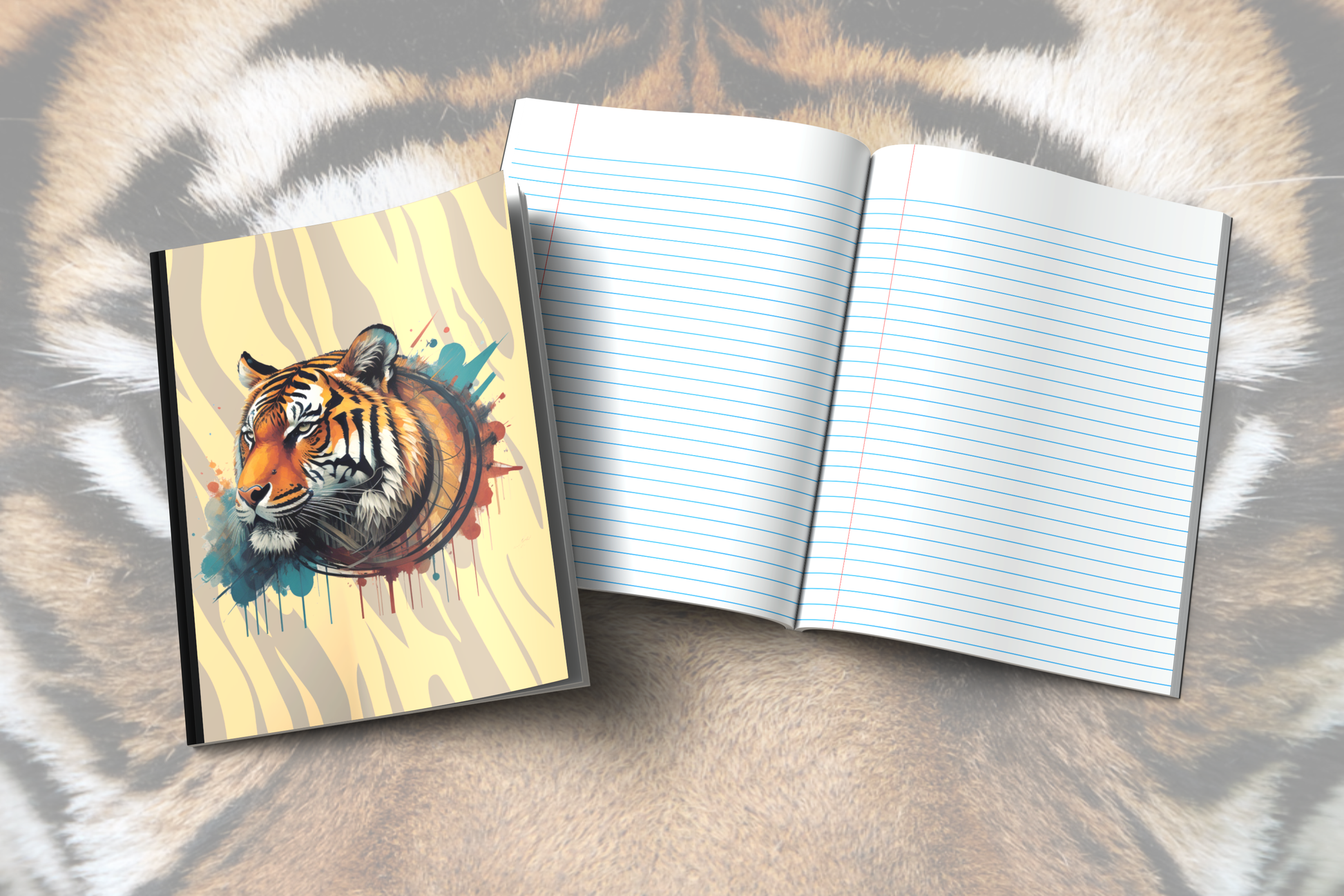 The Resilient Tiger Within: Tiger-Themed Composition Notebook