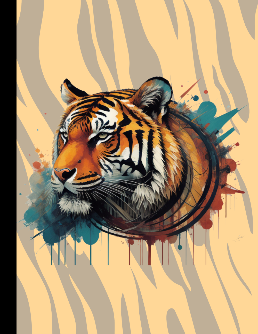 The Resilient Tiger Within: Tiger-Themed Composition Notebook
