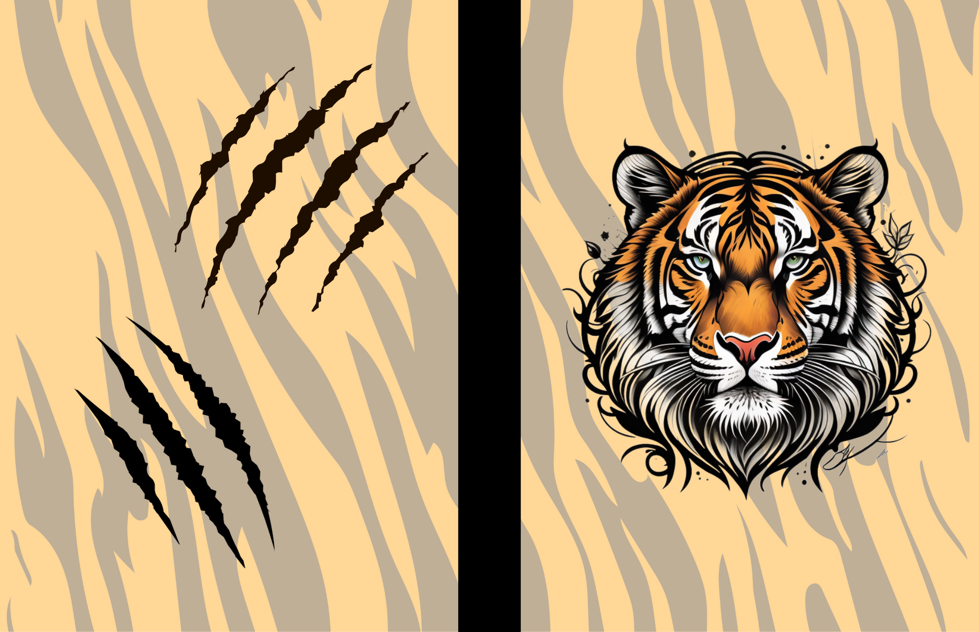 Tiger Spirit: Tiger-Themed Composition Notebook