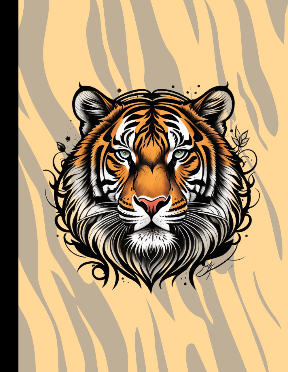 Tiger Spirit: Tiger-Themed Composition Notebook
