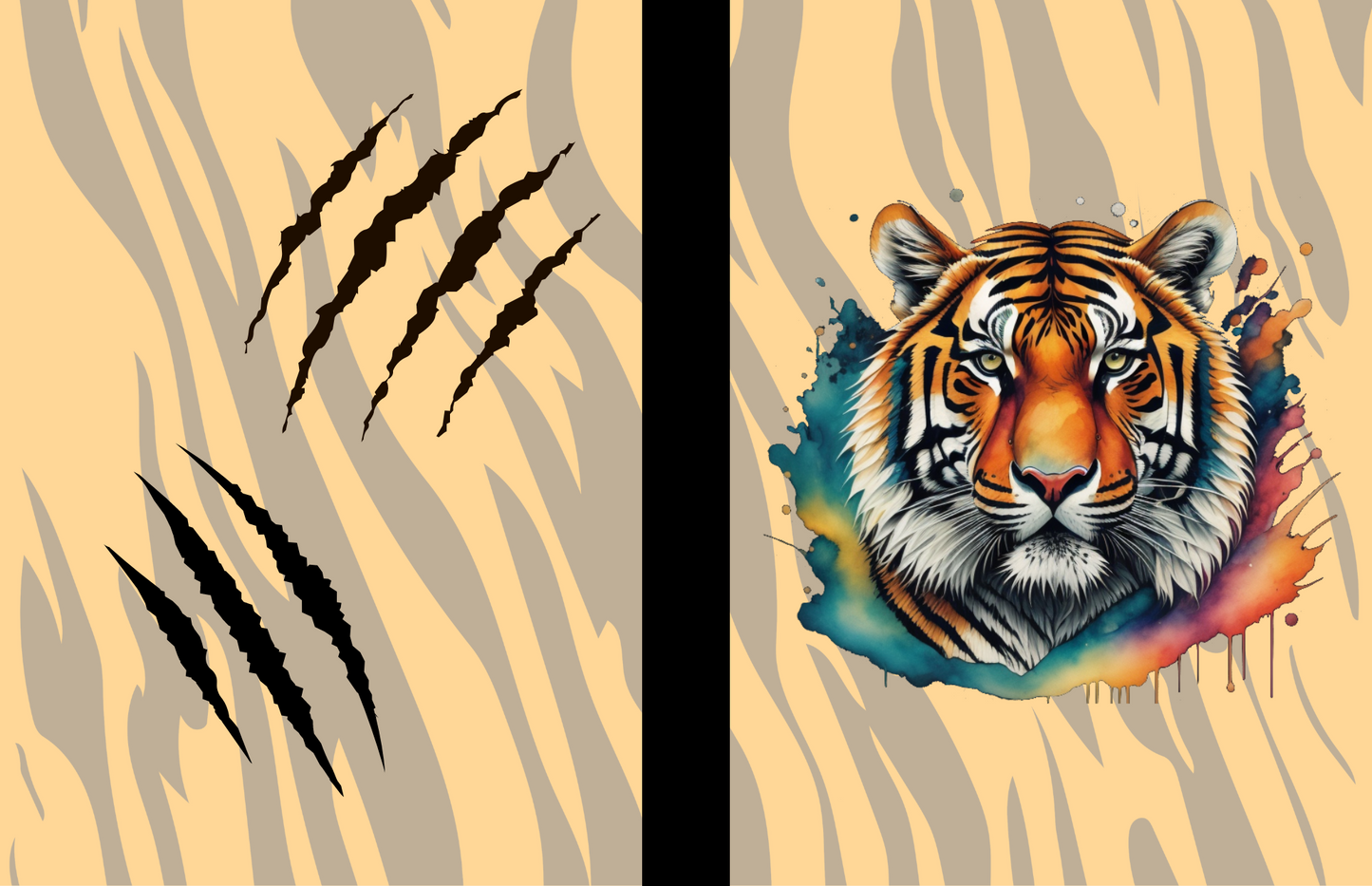 Tiger Tranquility Navigating Mental Health: Tiger-Themed Composition Notebook