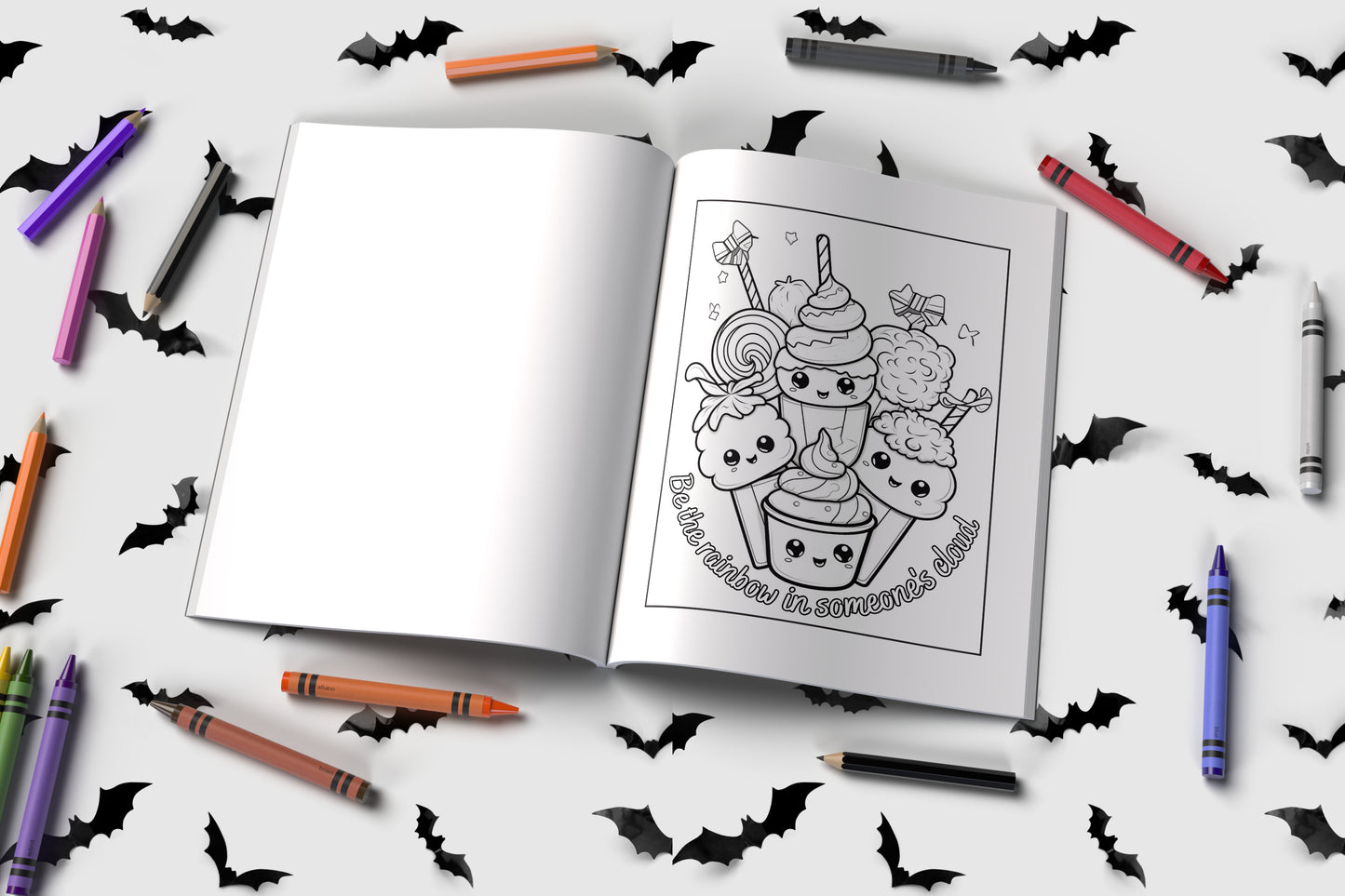 Halloween affirmation coloring book with mindful trick-or-treat fun