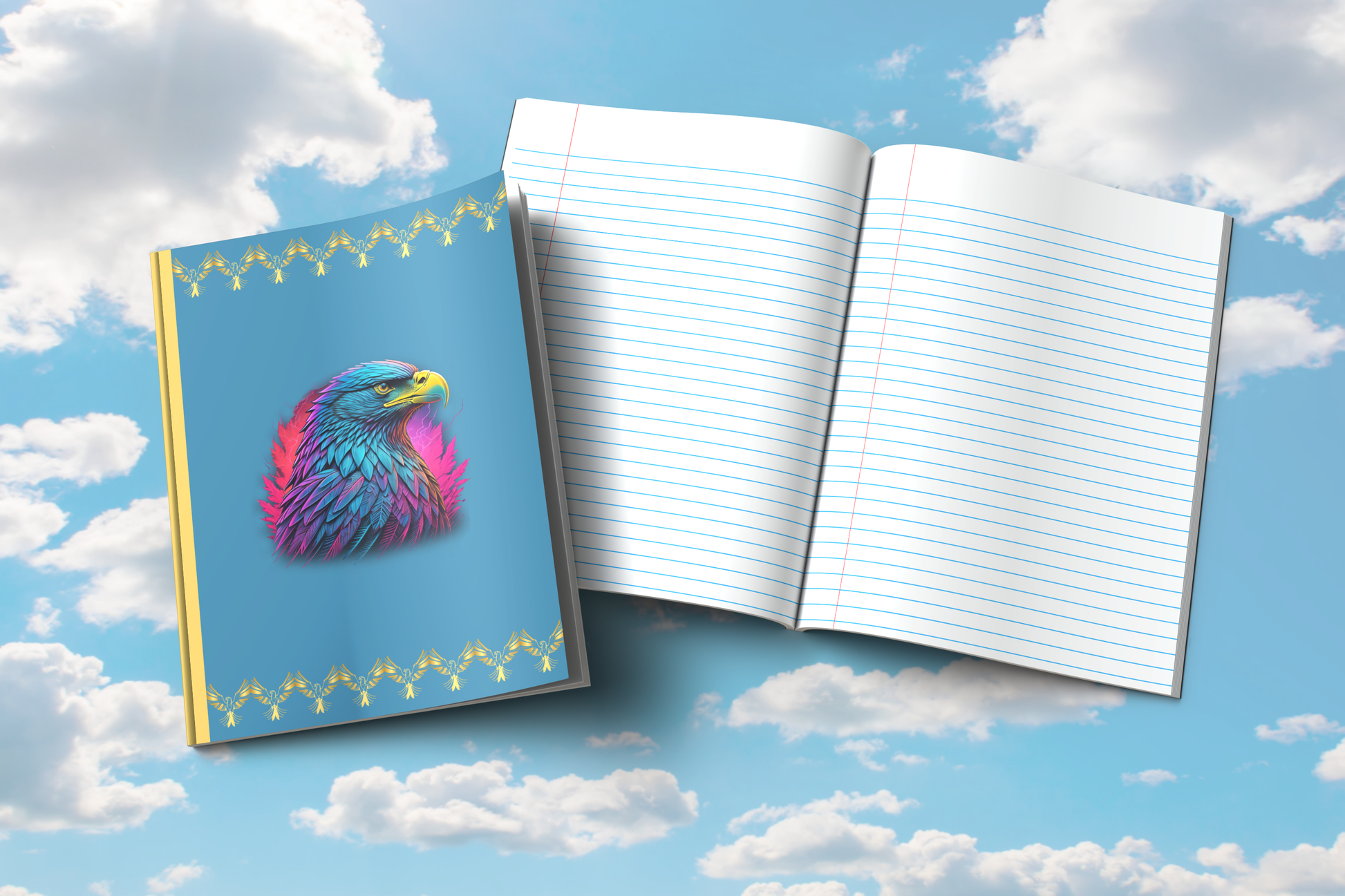 Triumphant Talons: Eagle-Themed Composition Notebook