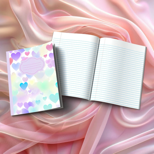 Shop our sunset hearts journal featuring the Purple Lined style option from MySisterIsASurvivor.