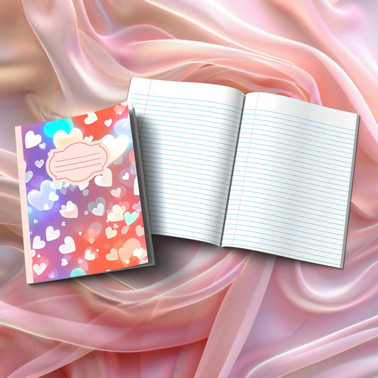 Shop our twilight hearts journal featuring the Turquoise Lined style option from MySisterIsASurvivor.