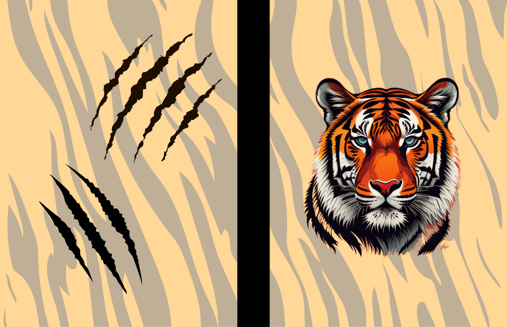 Wild Resilience: Tiger-Themed Composition Notebook